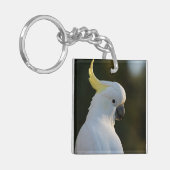 Exotische Witte Kaketoe Sleutelhanger (Voorkant Links)