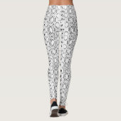 Exotische witte snakeskin leggings (Achterkant)