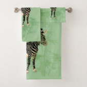 Exotische Zebra met Bamboo Bad Handdoek (Insitu)