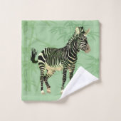 Exotische Zebra met Bamboo Bad Handdoek (Wasdoekje)