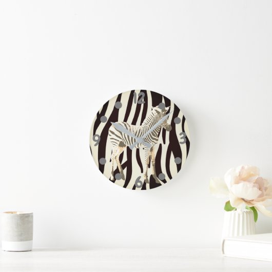 Exotische zebra ronde klok (Huis)