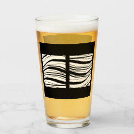 EXOTISCHE ZEBRA STRIPBier Glas