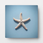 Exotische zeester met blauwe achtergrond fotoplaat (Voorkant)