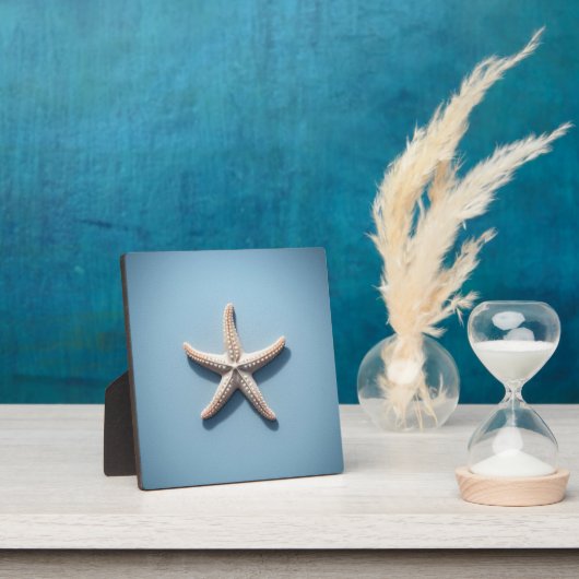 Exotische zeester met blauwe achtergrond fotoplaat (Insitu)