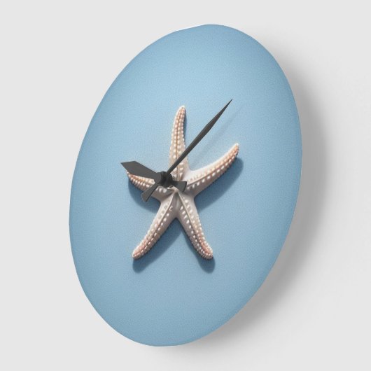 Exotische zeester met blauwe achtergrond grote klok (Hoek)