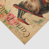  exotische zigeunervrouw met Pet en duif Frans Tissuepapier (Detail)