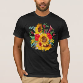 Exotische Zomer Tropische Wilde Bloemen T-shirt