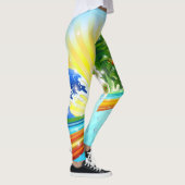 Exotische zomerse Feestdagen Leggings (Rechts)