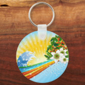 Exotische zomerse Feestdagen Sleutelhanger (Voorkant)