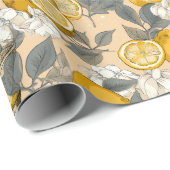 Exotische, zomerse, fruit-, lemon- en cocktails cadeaupapier (Rol Hoek)