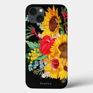 Exotische zomertropische wilde bloemen Case-Mate iPhone case