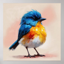 Exotischer Vogel: Kunstwerk für Naturfreunde. Poster