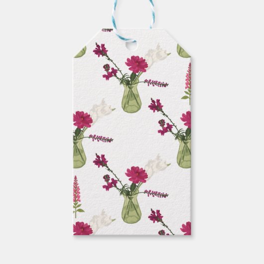 Exotisches Blumenarrangement im Glas Cadeaulabel (Voorkant)