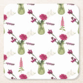 Exotisches Blumenarrangement im Glas Kartonnen Onderzetters (Voorkant)