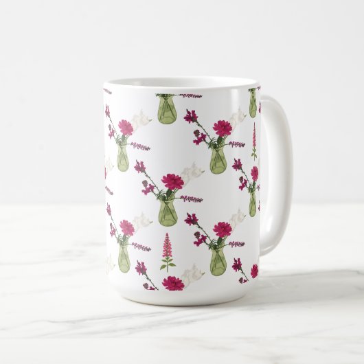 Exotisches Blumenarrangement im Glas Koffiemok (Voorkant rechts)