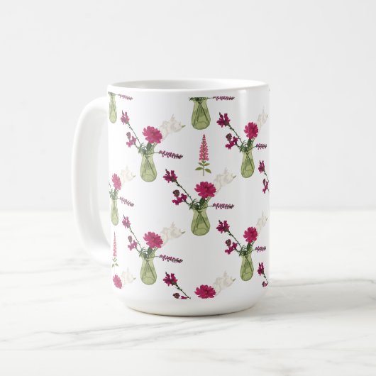 Exotisches Blumenarrangement im Glas Koffiemok (Voorkant links)