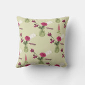 Exotisches Blumenarrangement im Glas Kussen (Achterkant)