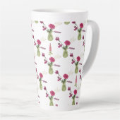 Exotisches Blumenarrangement im Glas Latte Mok (Rechterhoek)