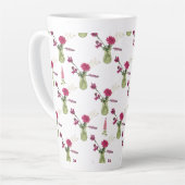 Exotisches Blumenarrangement im Glas Latte Mok (Linkerhoek)