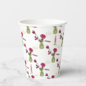 Exotisches Blumenarrangement im Glas Papieren Bekers (Voorkant)