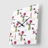 Exotisches Blumenarrangement im Glas Vierkante Klok (Hoek)