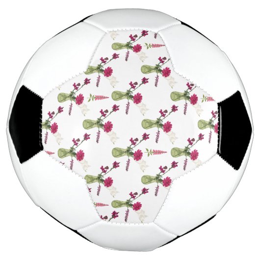 Exotisches Blumenarrangement im Glas Voetbal (Gedraaid)