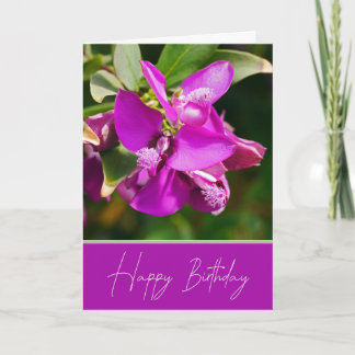 Exotoic Floral Birthday Wenskaart Kaart
