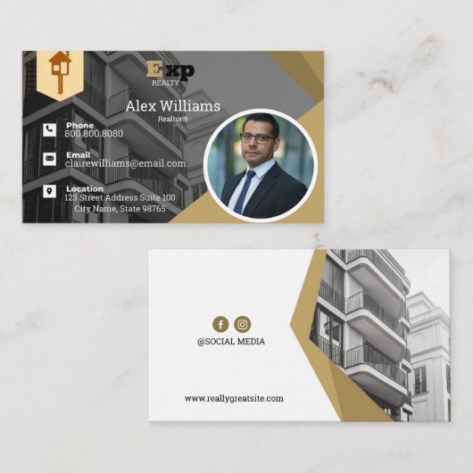 EXP Ealty Visitekaartjes (Voorkant / Achterkant)