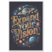 Expand Your Vision – Colour Burst Sticker (Voorkant)