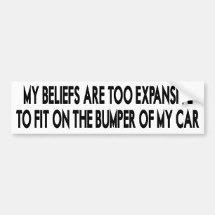 Expansive Beliefs Bumpersticker