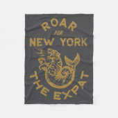 Expat Roar For New York _1 Fleece Deken (Voorkant)