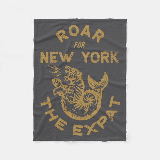 Expat Roar For New York _1  Fleece Deken (Voorkant)