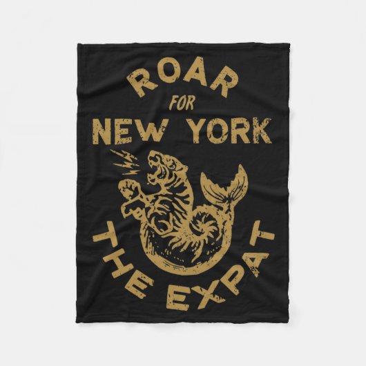 Expat Roar For New York Fleece Deken (Voorkant)