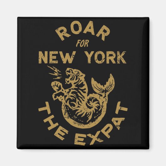 Expat Roar For New York  Magneet (Voorkant)