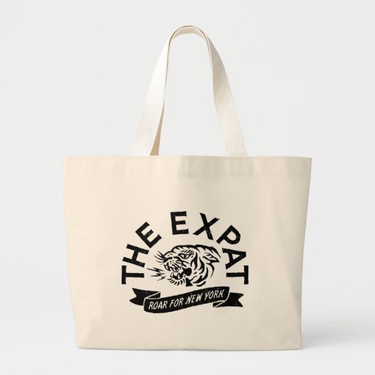 Expat Roar voor New York Grote Tote Bag (Voorkant)