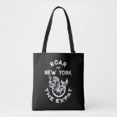 Expat Roar voor New York (zwart) Tote Bag (Voorkant)