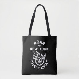 Expat Roar voor New York (zwart) Tote Bag