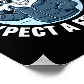 Expect A Few Inches Of Snow Tonight Funny Winter W Poster (Hoek)