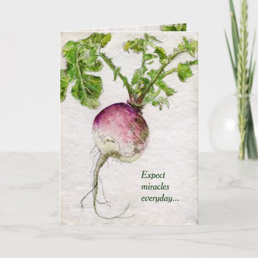 Expect Miracles Everyday. Fine Art Greeting Card Kaart (Voorkant)