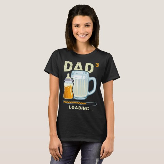 Expectant Dad Dad to be Future Dad 3rd child 2 T-shirt (Voorkant volledig)