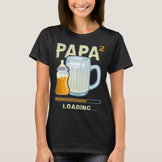 Expectant Papa papa to be future papa 2nd Grandchi T-shirt (Voorkant)