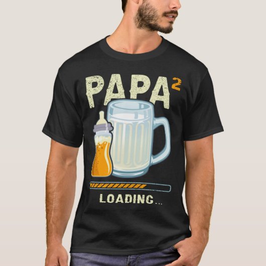 Expectant Papa papa to be future papa 2nd Grandchi T-shirt (Voorkant)