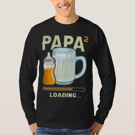 Expectant Papa papa to be future papa 2nd Grandchi T-shirt (Voorkant)