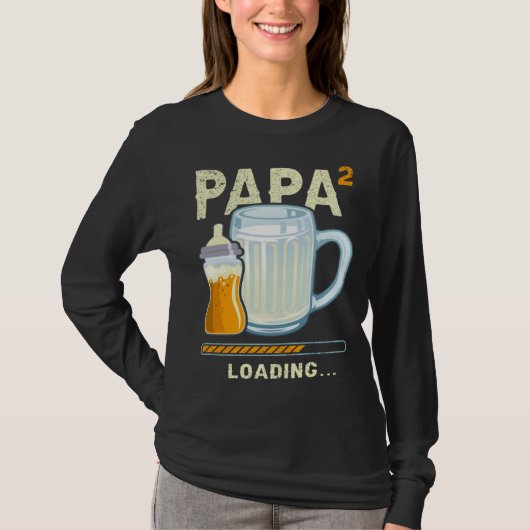 Expectant Papa papa to be future papa 2nd Grandchi T-shirt (Voorkant)