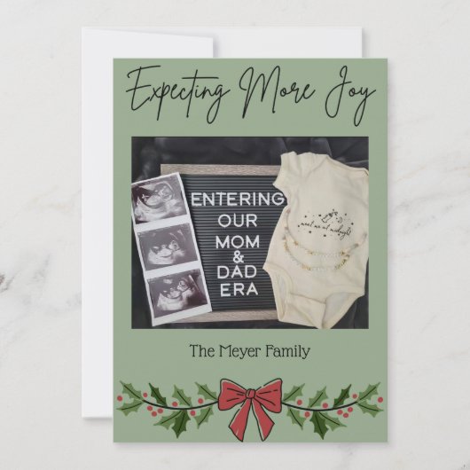 Expecting More Joy Christmas Card Feestdagenkaart (Voorkant)