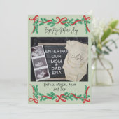 Expecting More Joy Holiday Card Feestdagenkaart (Staand voorkant)