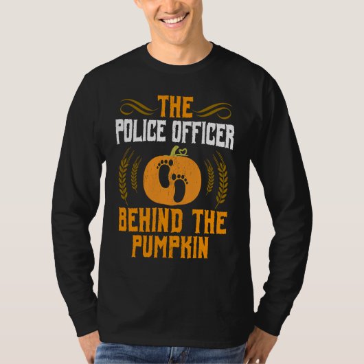 Expecting Police Officer New Dad Halloween T-shirt (Voorkant)