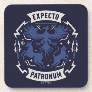 Expecto Patronum Vintage Silhouet Grafisch Bier Onderzetter