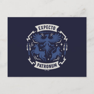 Expecto Patronum Vintage Silhouet Grafisch Design Briefkaart