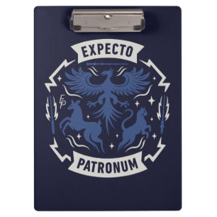 Expecto Patronum Vintage Silhouet Grafisch Design Klembord